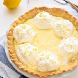 The BEST, silkiest Lemon Cream Pie. This is my grandmother's original recipe and has been in my family more than 50 years! @wellplated