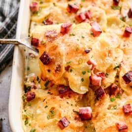 the best creamy scalloped potatoes and ham