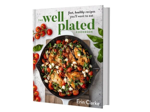The Well Plated Cookbook cover in 3D