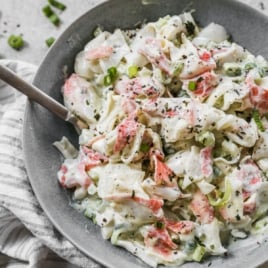 crab salad recipe in a bowl