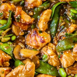 Easy General Tso chicken with vegetables