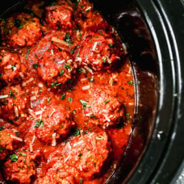 The best crockpot meatballs in a slow cooker