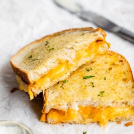 Easy air fryer grilled cheese