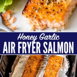honey garlic air fryer salmon