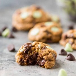 PERFECT Chewy Nestle Mint Chocolate Chip Cookies. Easy Christmas cookie recipe that our whole family loves!
