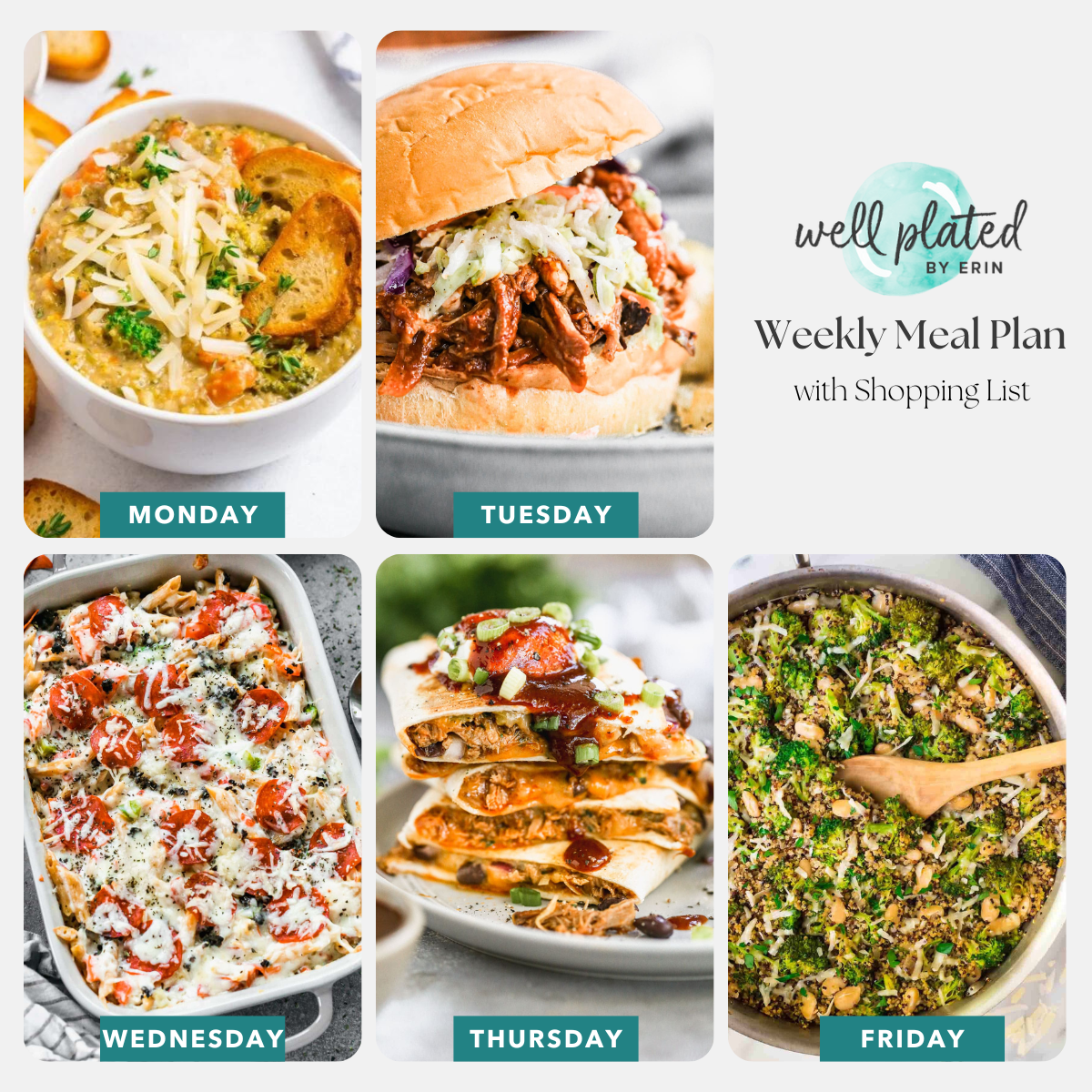Healthy Weekly Meal Plans